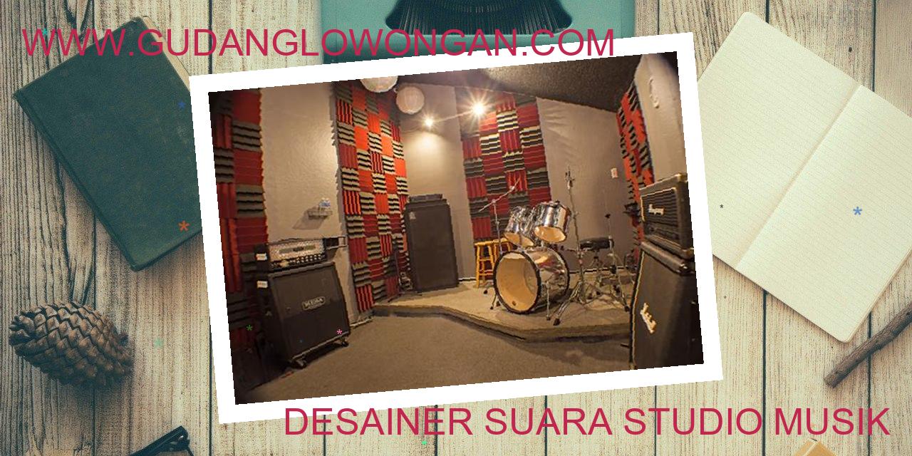 Desainer Suara Studio Musik