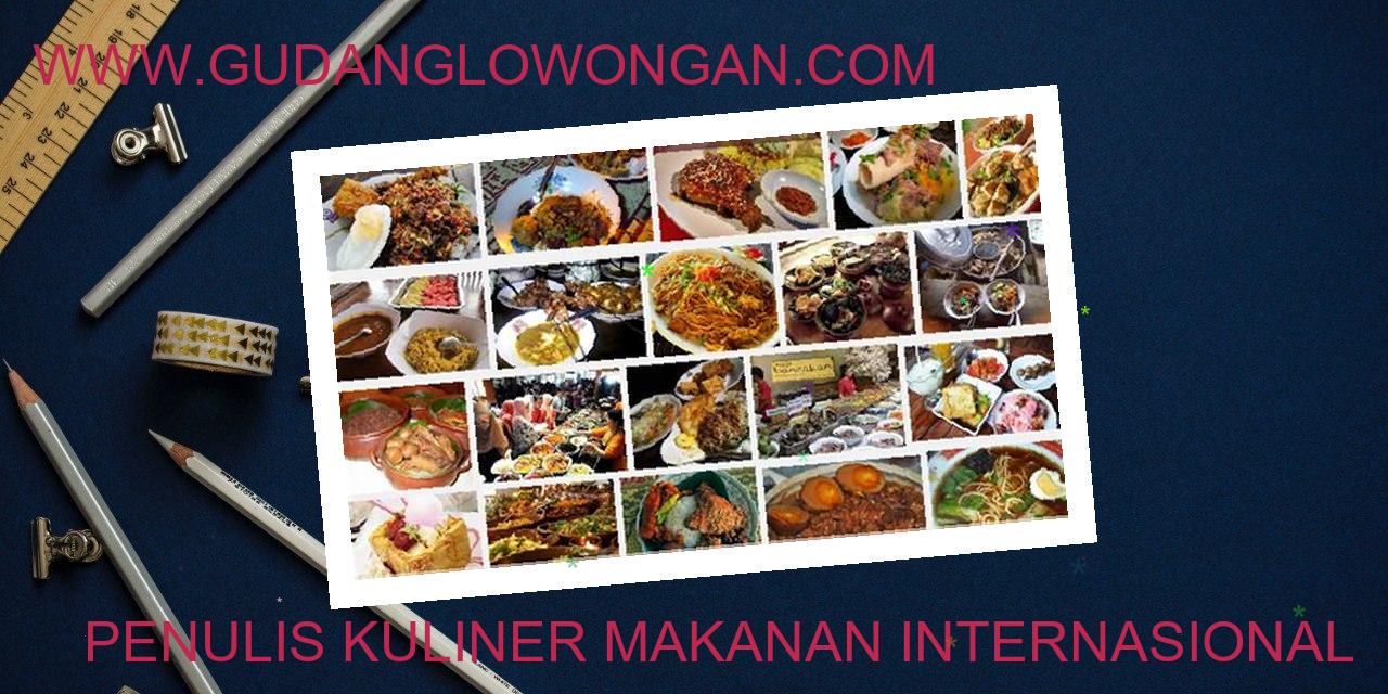 Penulis Kuliner Makanan Internasional