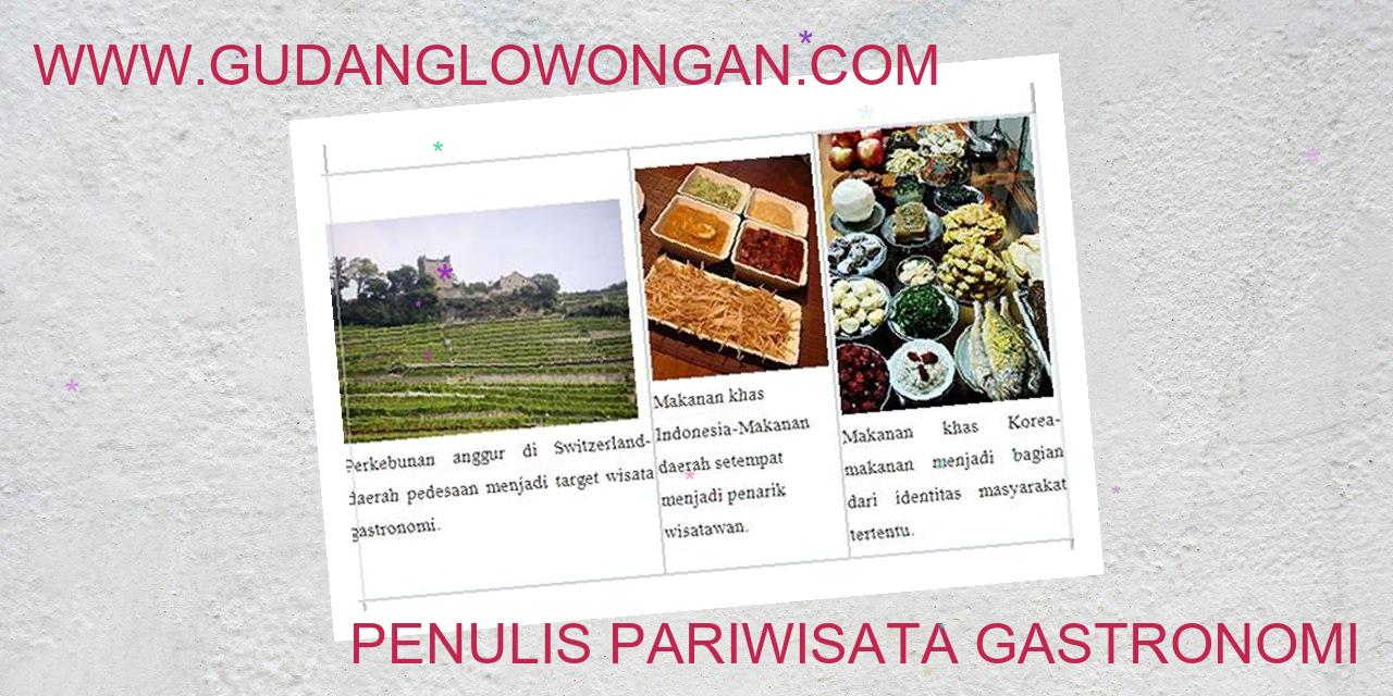 Penulis Pariwisata Gastronomi